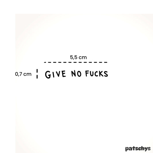 give no f*cks