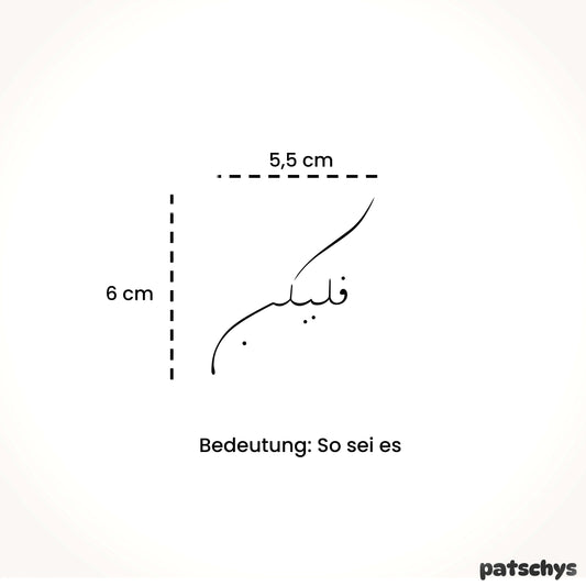 So sei es
