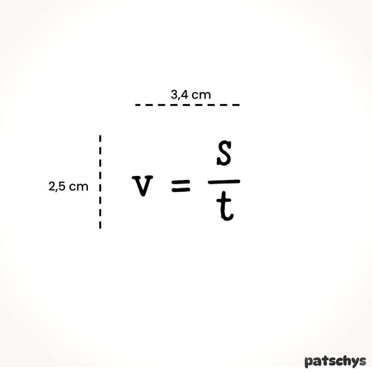 v = s/t