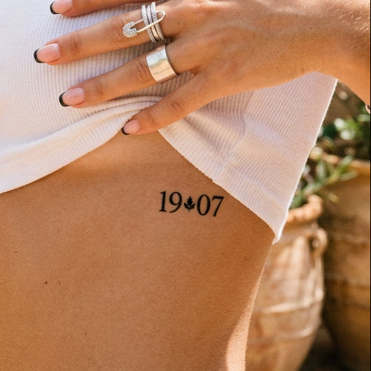 1907 mit Blatt