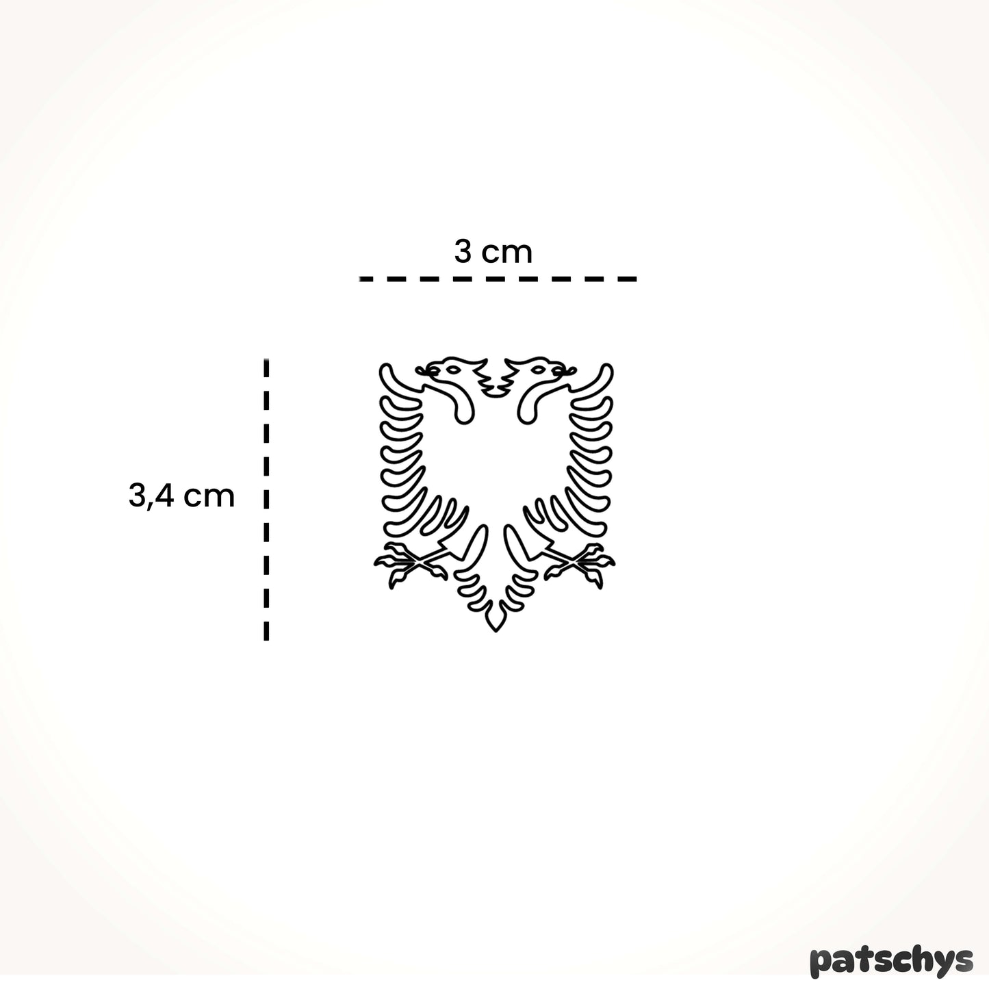 Albanischer Doppeladler (Outline)