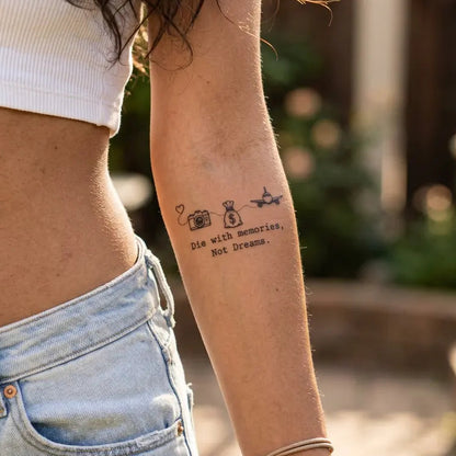 die with memories, not dreams.