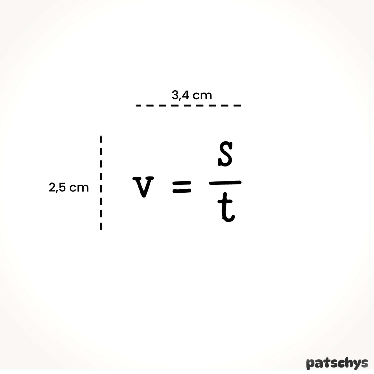 v = s/t