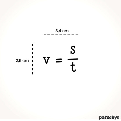 v = s/t